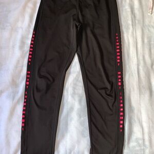 Women’s Black and pink tape Leggings